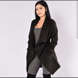 Fashion Nova Wrap Coat Size Smsll